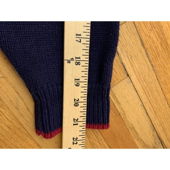 Vintage Stoneham Sportswear Navy Cotton Knit Sweater Native American Vintage XL